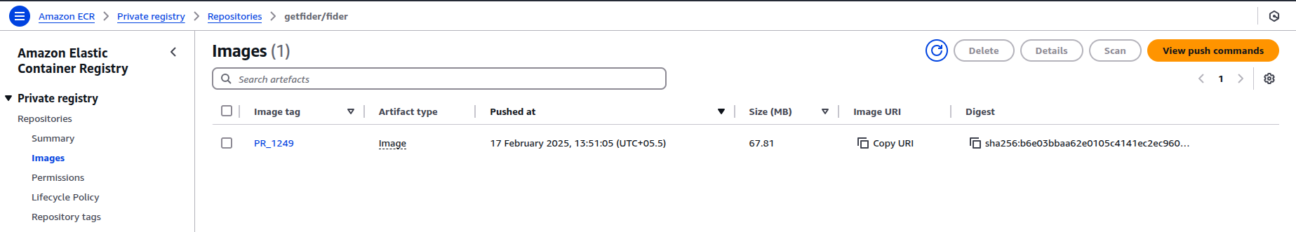 Pushing docker image to ECR