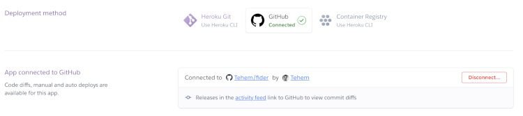 Connecting your Github repository for deployment