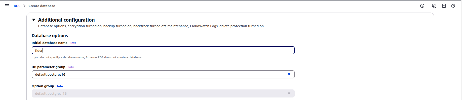 Creating a initial database
